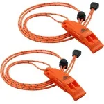 LuxoGear Emergency Whistles with Lanyard